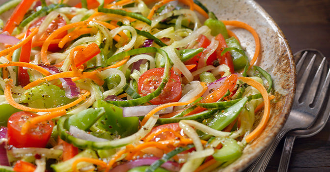 spiralled veggies
