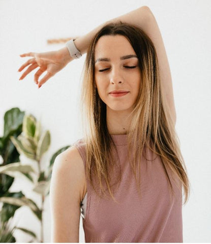 seated eagle yoga